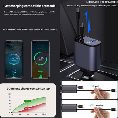 4 in 1 Retractable Charge